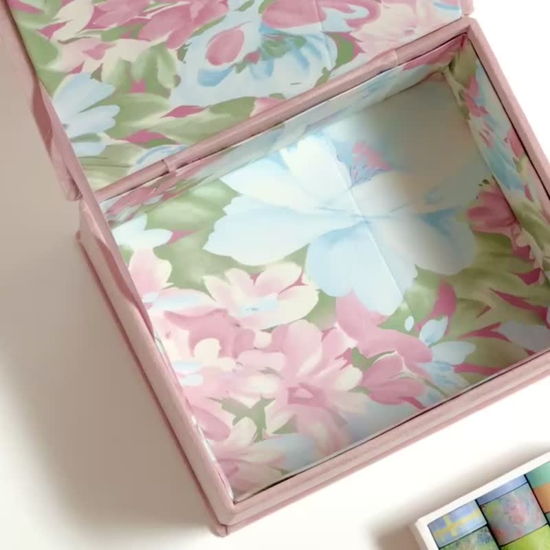 Shyflower storage box - Storage - Cotton & Hemp Pink