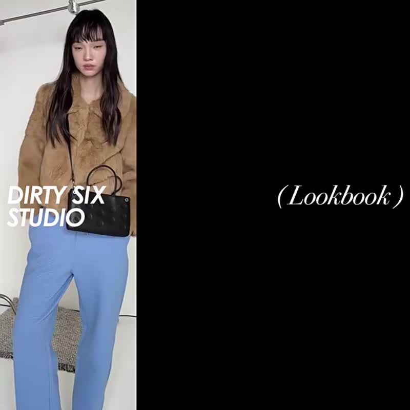 無花果紫 Natasha 千禧波點 牛皮小方包 肩背斜背手機包 - 側背包/斜背包 - 真皮 紫色