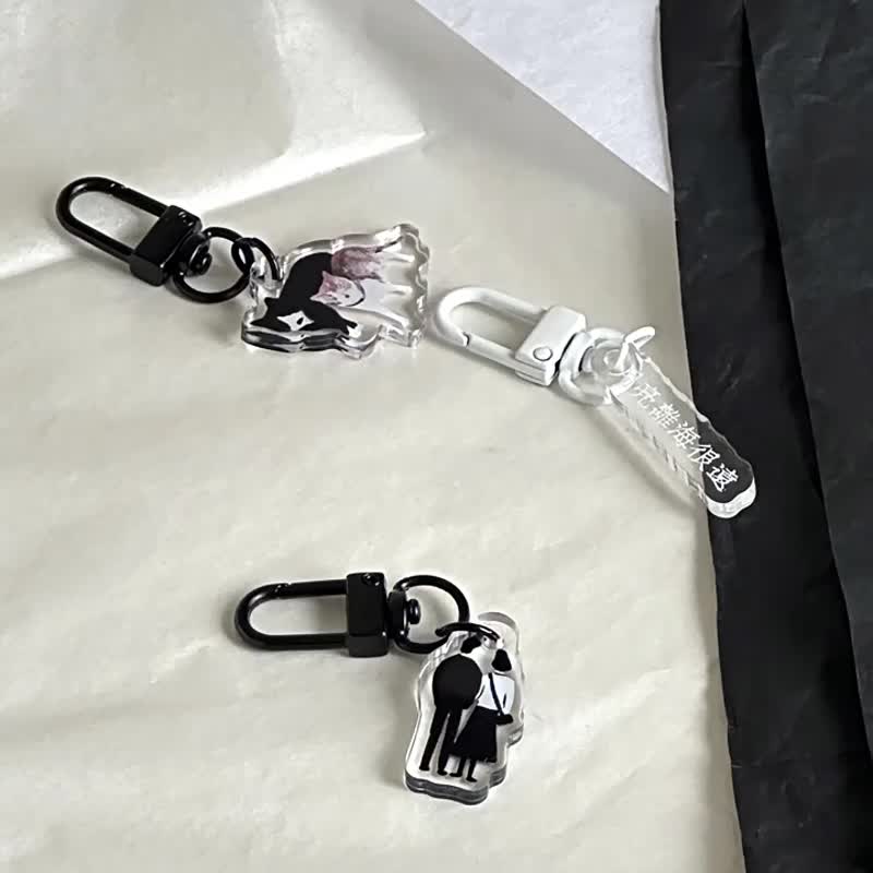 Original Cute Acrylic Keychain Charm - Keychains - Acrylic Multicolor