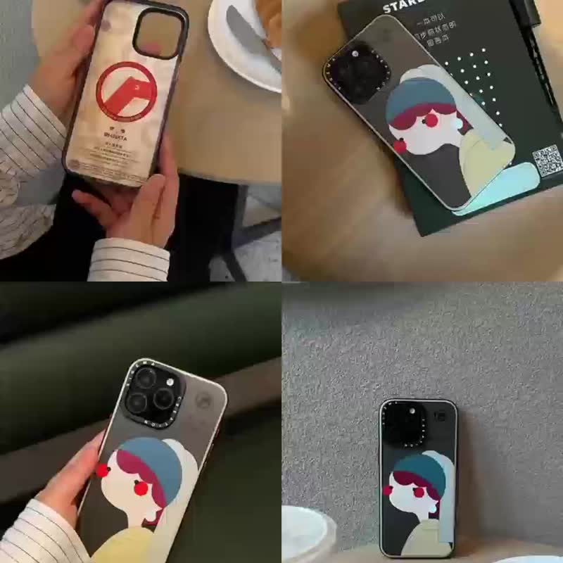 SigemaCreation 铝合金按键及隱藏式磁吸板 iPhone16pro/16promax - 手機殼/手機套 - 塑膠 卡其色