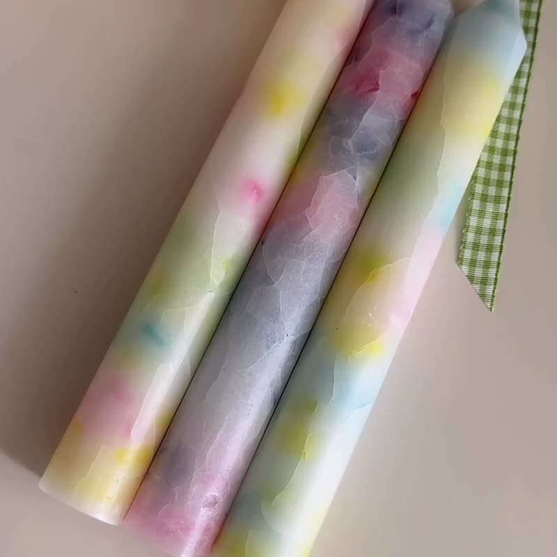 【Sasa Lee Studio 氷花蠟燭 夏日冰結系列】 - 香氛蠟燭/燭台 - 蠟 