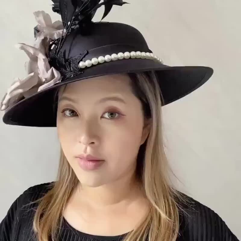 Headpiece - หมวก - ไฟเบอร์อื่นๆ สีดำ