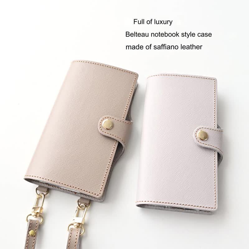 スマホケース 全機種対応 手帳型 スマホショルダー対応
