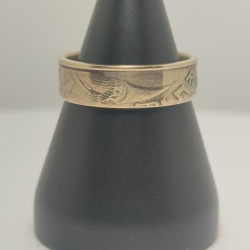 Romania Coin Ring, Romania Ring For Man, Romania Ring, Ring Romania, Ring Coin - 戒指 - 其他金屬 
