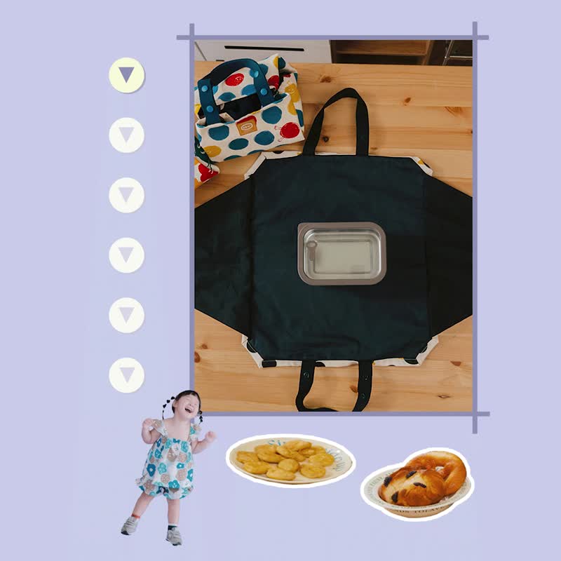 【hahababy】placemat/lunch bag - กระเป๋าถือ - วัสดุอื่นๆ หลากหลายสี