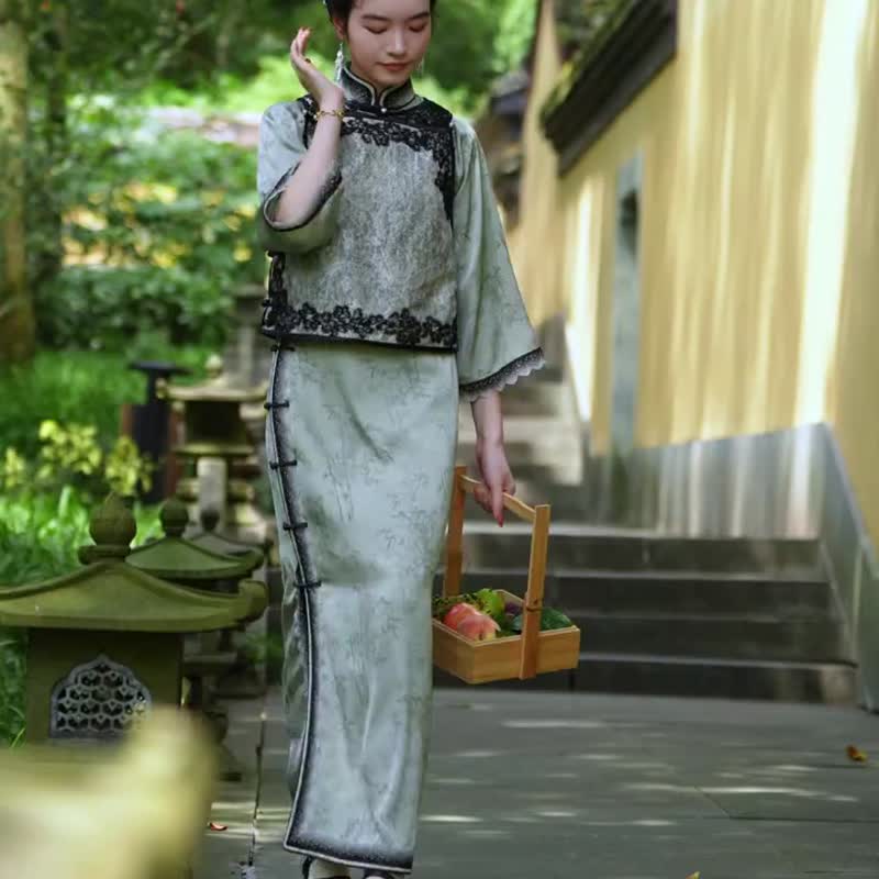 YANYAN/ヤンヤン　Linen Mabo VEST サイズM YANYAN Linen Mabo VEST Size M