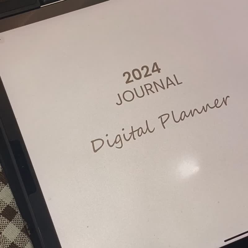 跳轉式 2024年度電子手帳【焦糖海鹽】Goodnotes模板/iPad/數位 - 電子手帳及素材 - 其他材質 