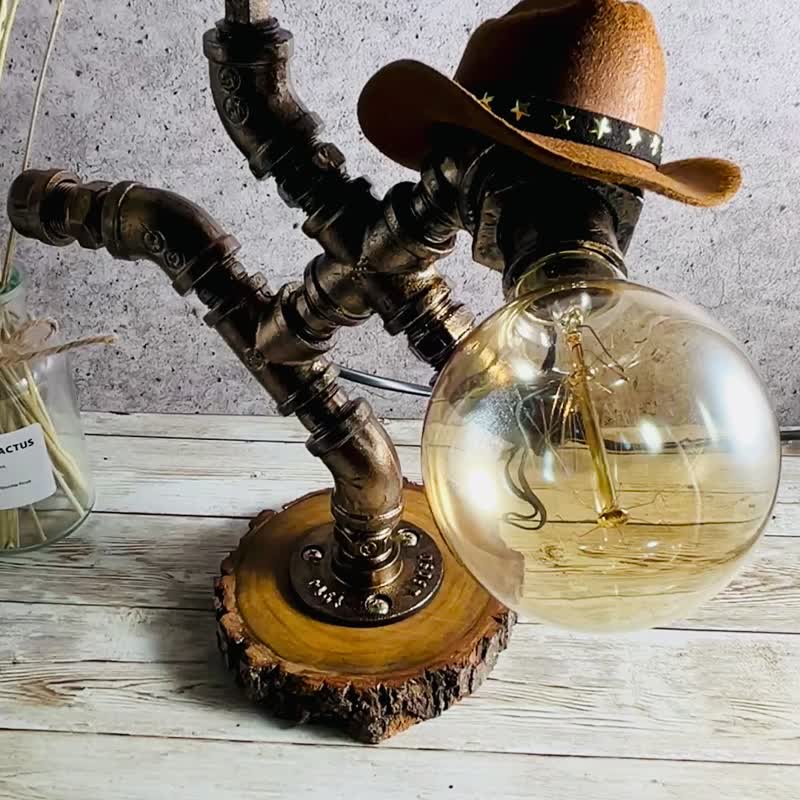 森林牛仔鐵管燈 - 燈具/燈飾 - 其他金屬 金色