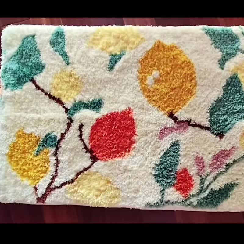 Bathmat, Bathroom Rug, Lemon Tree Rug, Bedroom Rugs, Rug Gift - พรมปูพื้น - เส้นใยสังเคราะห์ 