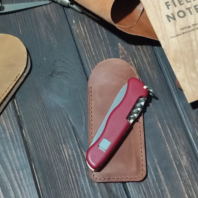 Personalized Leather Pocket Knife Slip for EDC - มีด - หนังแท้ 