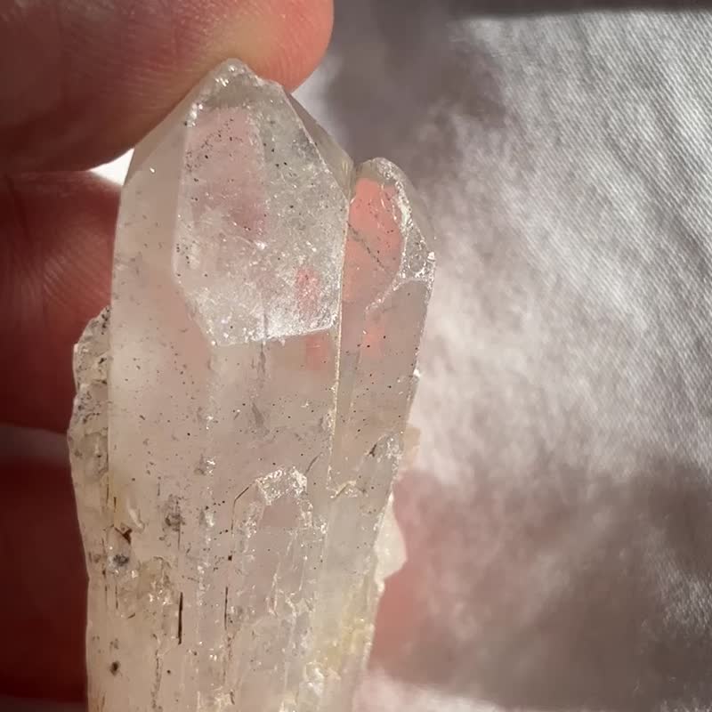 閃亮 黃金菠蘿水晶 銀山 綠幽靈 側芽水晶 水晶簇 白水晶 礦標 - 擺飾/家飾品 - 水晶 透明