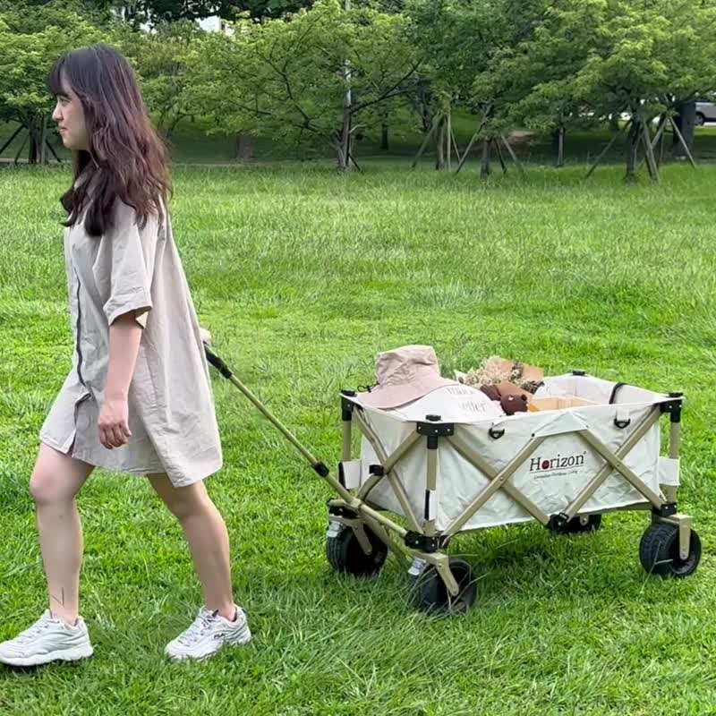 【Horizon天際線】絕美白Heavy Duty戶外露營拖車 可搭配桌板優惠 - 露營用品 - 鋁合金 