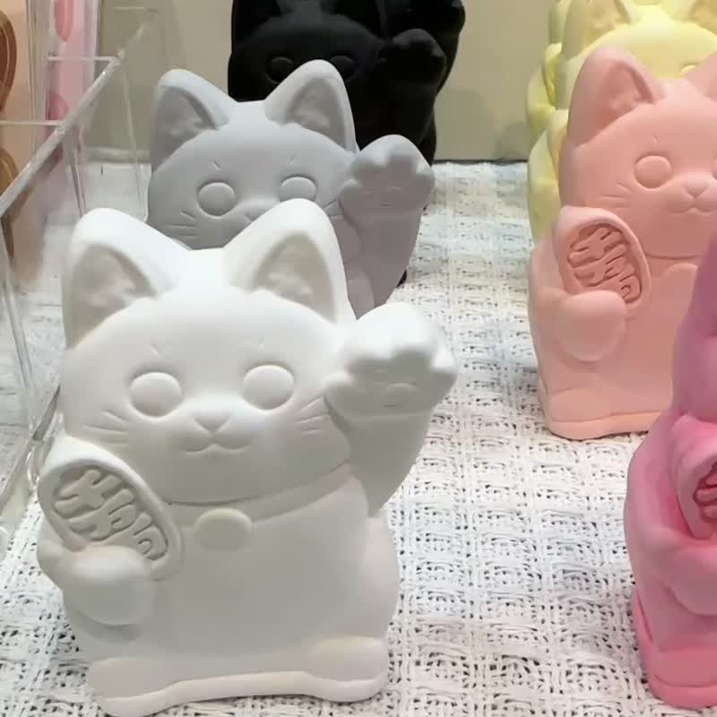 杉葉幸運招財貓擴香石擺飾 聖誕禮物生日禮物開店送禮入厝禮新年 - 擺飾/家飾品 - 其他材質 