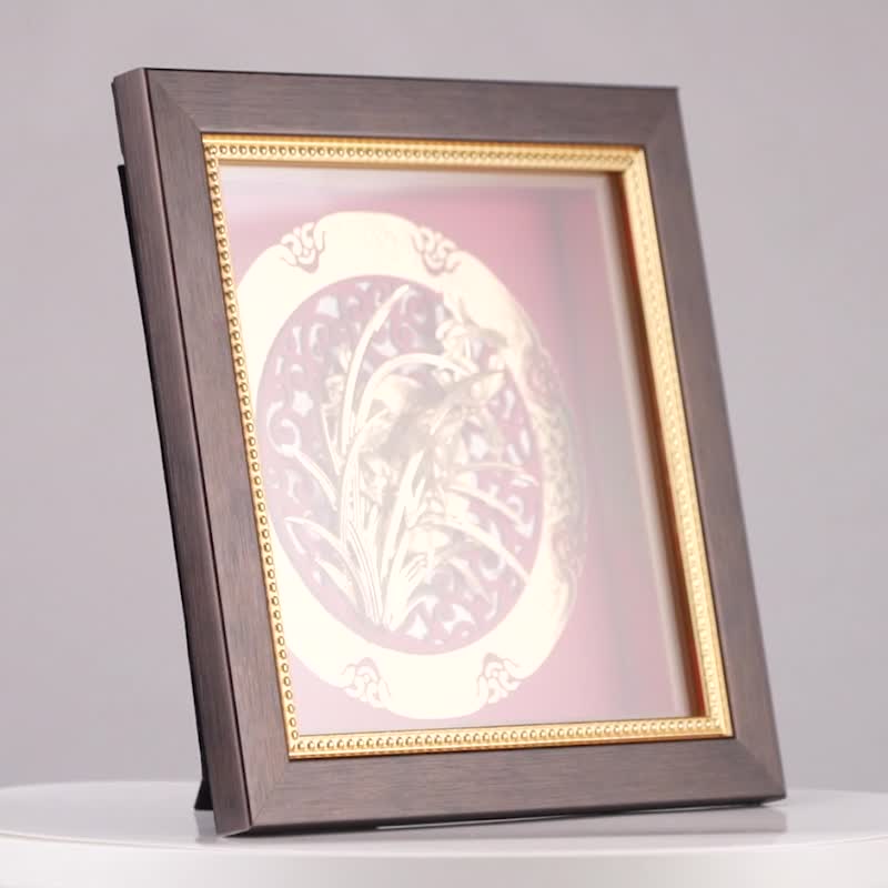 蘭香怡徳｜長寿祝い、新築祝い、インテリア装飾｜クリスマスギフト - ポスター・絵 - 24Kゴールド ゴールド