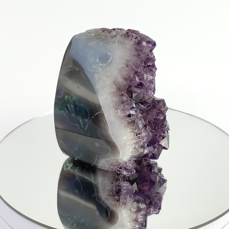 Uruguay Amethyst Flame 250250 - ของวางตกแต่ง - คริสตัล สีม่วง