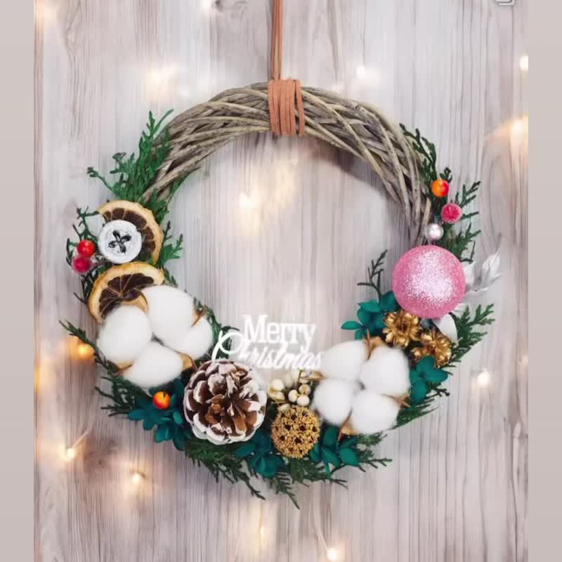 Christmas Preserved Flower Wreath Workshop - จัดดอกไม้/ต้นไม้ - พืช/ดอกไม้ 