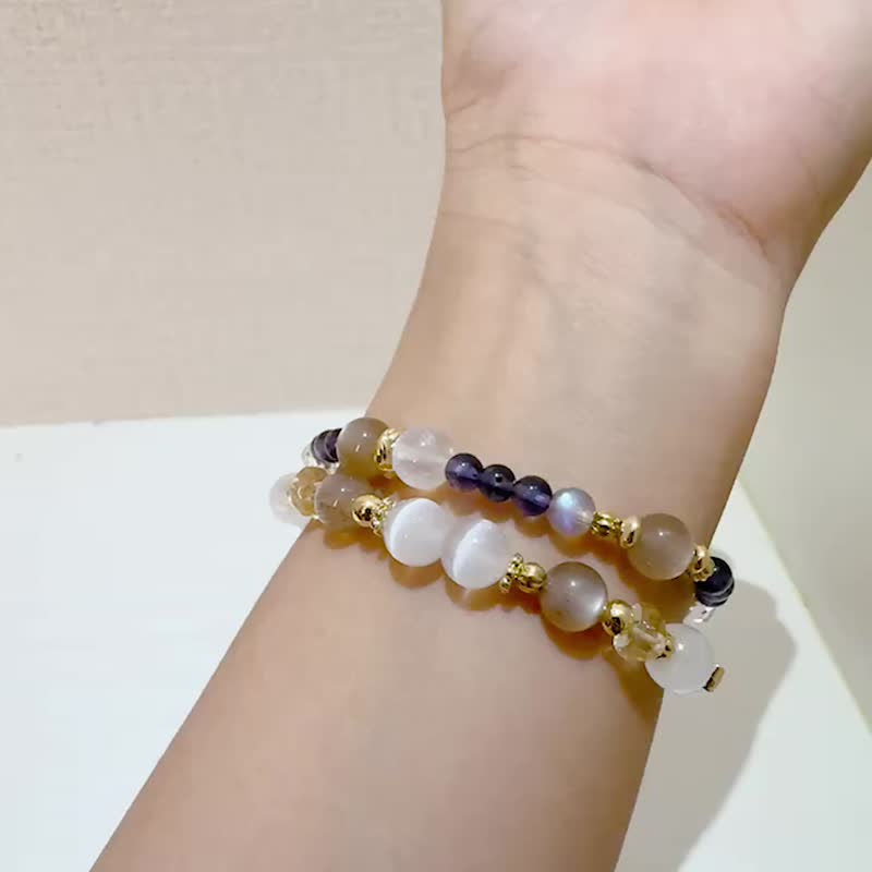 【The Equation of Love】/Enhance popularity, self-confidence, relieve stress, avoid evil, and find the direction of life - Bracelets - Crystal 