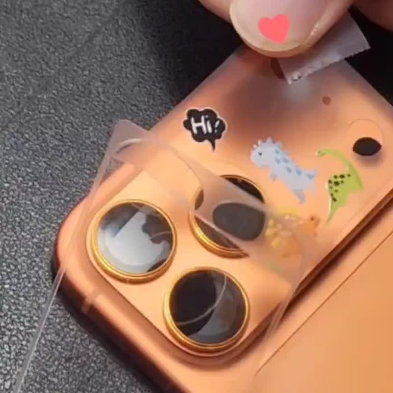 【INS可愛風】彩繪鏡頭底座貼-鏡頭鏤空 iPhone 17 air Pro Max - 手機配件 - 塑膠 
