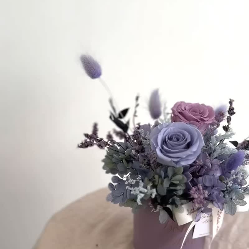 [Eternal Rose Potted Flowers]•Valentine's Day Gift/Birthday Gift/Eternal Flower/Eternal Rose - Dried Flowers & Bouquets - Plants & Flowers Purple