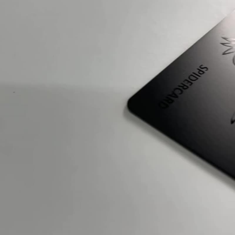Spider NFC Customise Card - Dragon . Dark - แกดเจ็ต - วัสดุอีโค สีดำ