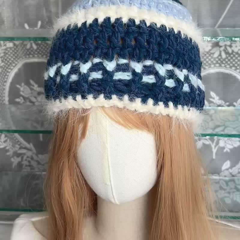 鉤織冷帽 編織帽 鈎織帽 帽子 鉤織 編織 鈎織 - 帽子 - 其他材質 