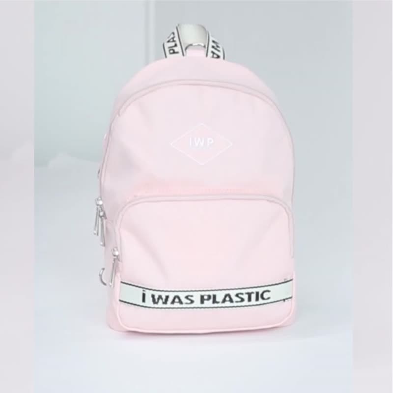 【IWP】Mini Backpack 3WAY Korean lightweight mini travel bag-Sakura pink environmentally friendly material - กระเป๋าเป้สะพายหลัง - วัสดุอีโค สึชมพู