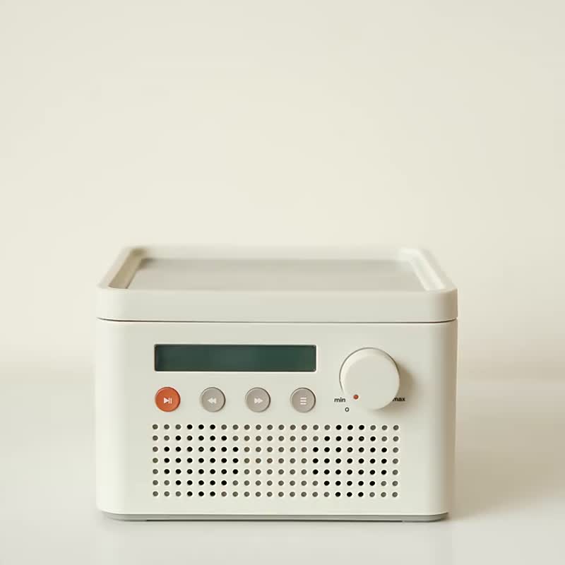R200 CD player portable bluetooth transceiver with built-in speaker (white/mika/apple green) - Gadgets - Plastic White