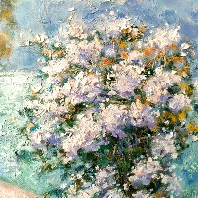 Italy Painting 意大利景观 Landscape Original Artwork Lake Garda Impressionism 油畫原作 - 海報/掛畫/掛布 - 其他材質 多色