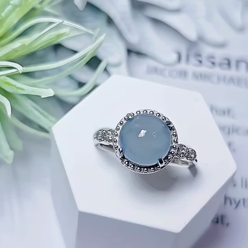 |Purple Nobleman|a goods emerald ice purple large egg surface 8.8mm sterling silver plated 18k exquisite and simple ring - General Rings - Jade 