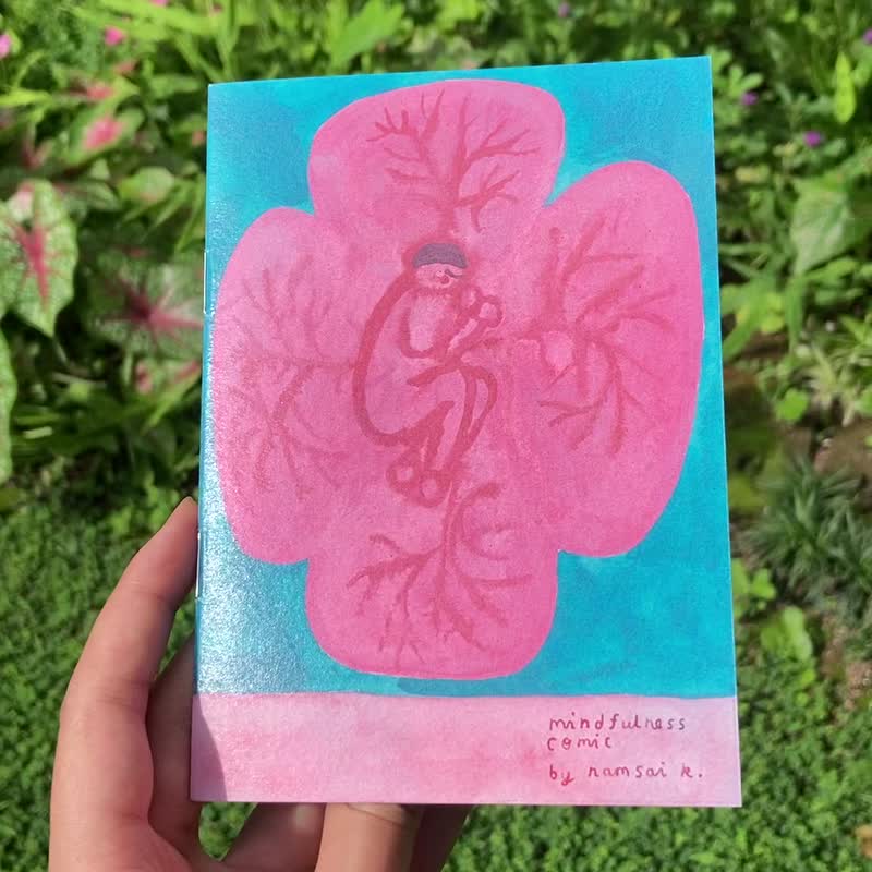 zine - shape form and essence of pink and blue - Indie Press - Paper 