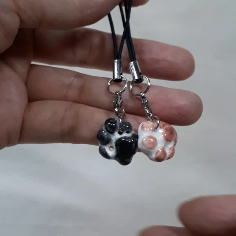 ceramic miniature charms bag keyring deco - 吊飾/掛飾 - 瓷 多色