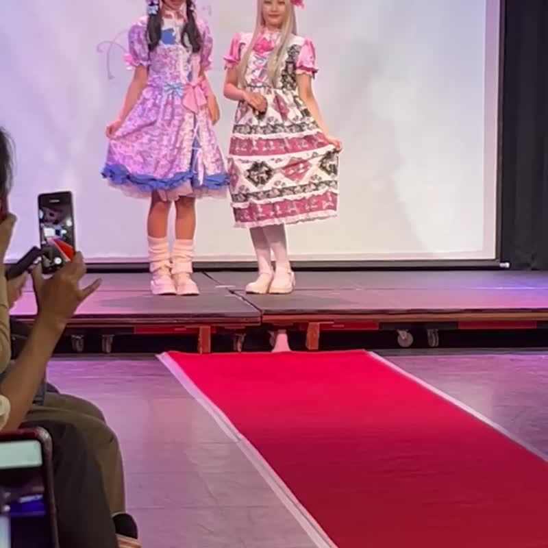 Lolita merry-go-round dress - One Piece Dresses - Polyester Pink