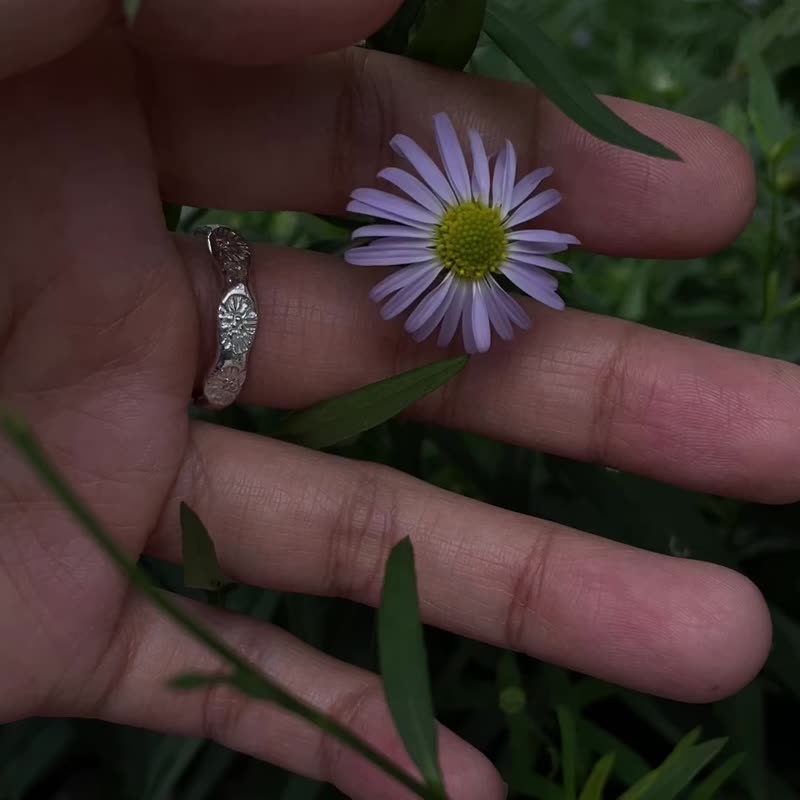 Garden by the Sea- Stone Sterling Silver Ring - General Rings - Sterling Silver Silver