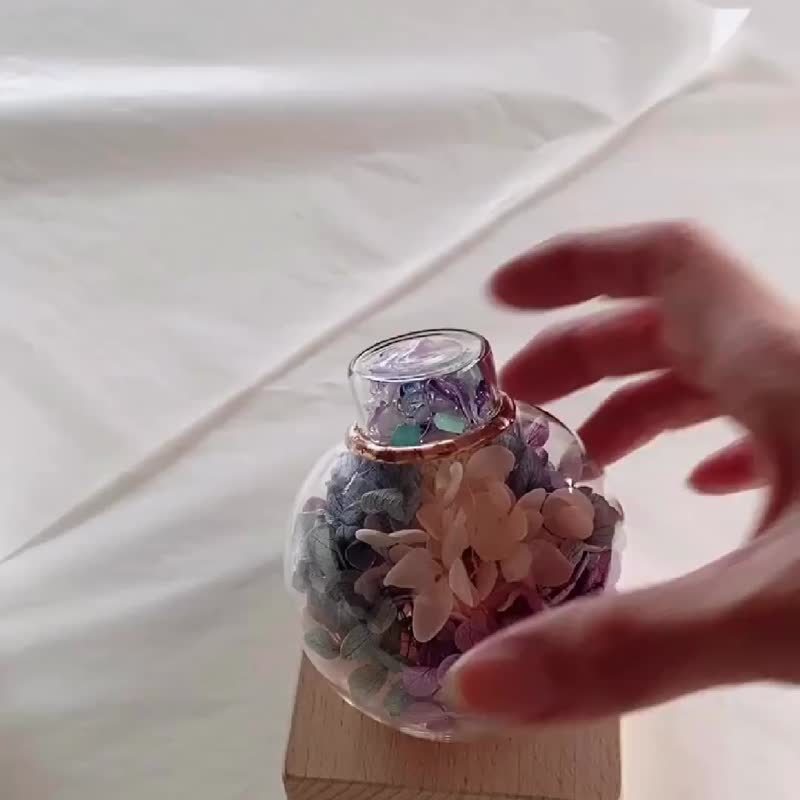 万華鏡 雨上がりの紫陽花 - 置物 - ガラス パープル