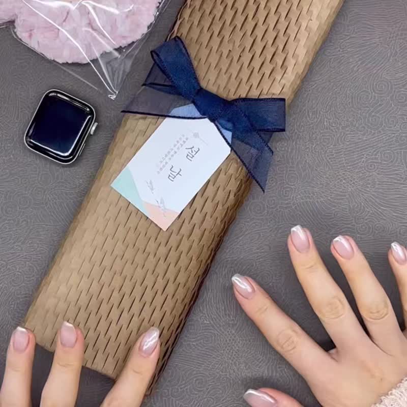 HANJI paper mulberry vegan leather strap for galaxy watch8 apple watch11 - นาฬิกาผู้หญิง - วัสดุอีโค 