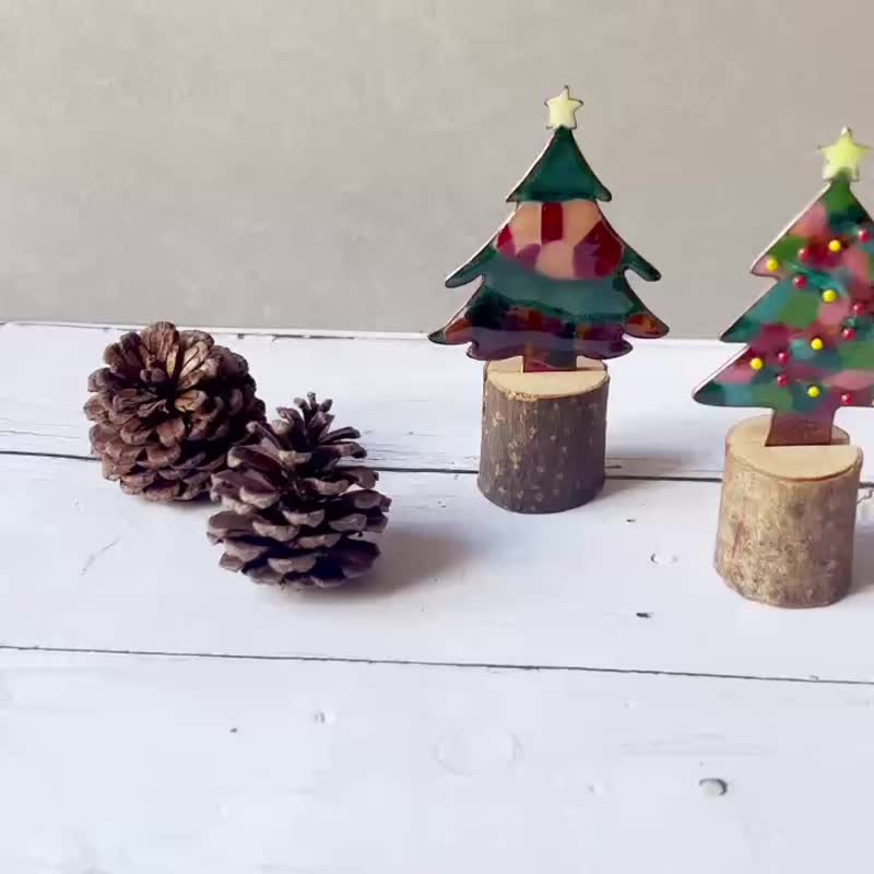 【聖誕限定】銀彩聖誕小樹 │ 乾篩琺瑯工藝體驗課程 - 金工/飾品 - 琺瑯 