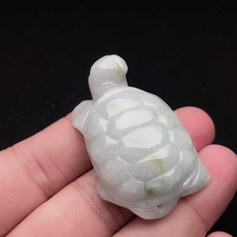 Floating jadeite turtle ornaments | Natural Burmese jadeite A goods | Gifts - ของวางตกแต่ง - หยก หลากหลายสี