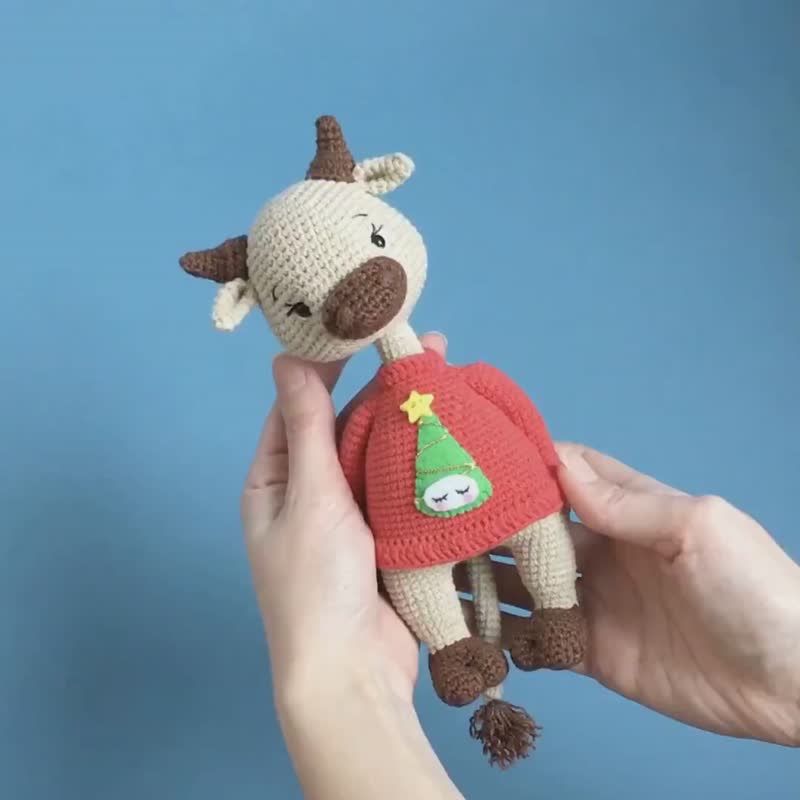 Buffalo Bull Ben - crochet toy pattern / Amigurumi tutorial PDF - 手工藝教學/工具書 - 其他材質 