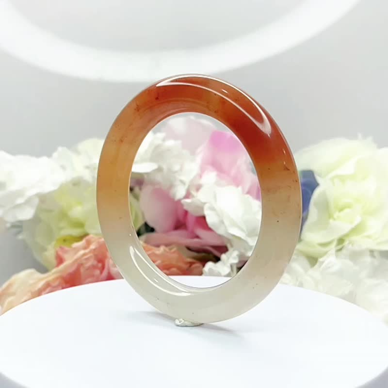 NO.173三彩幻彩草莓醬圓鐲 內徑 60 MM 圈口 幻彩佘太翠玉鐲 手環 - 手鍊/手環 - 玉石 多色