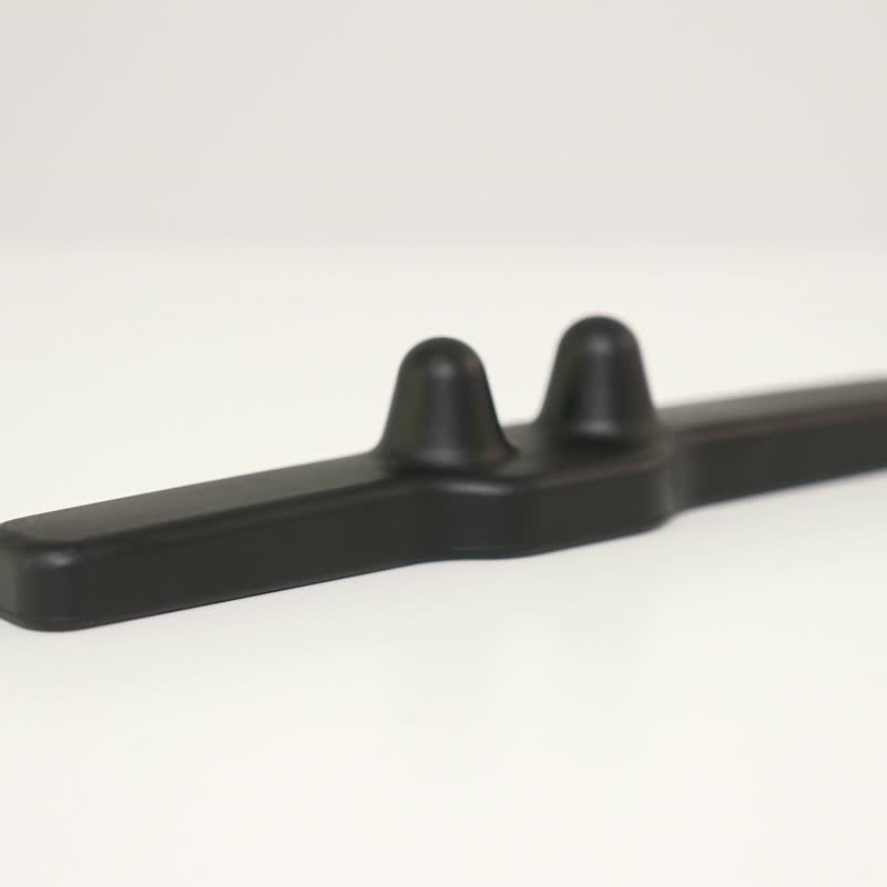 Cast aluminum alloy W Stick massage stick - Fitness Equipment - Eco-Friendly Materials Black