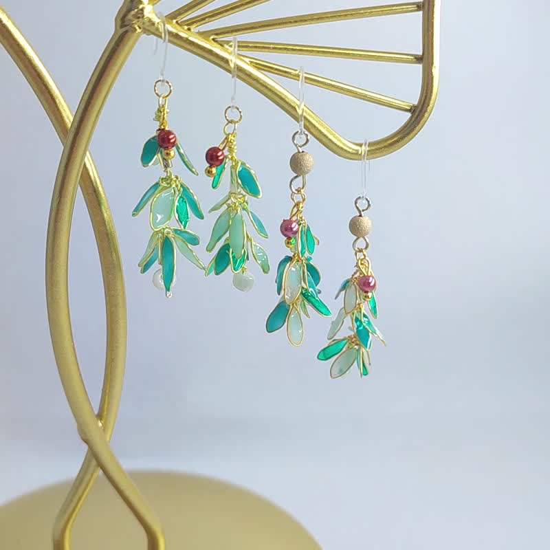 Lucky Bamboo Earrings - ต่างหู - วัสดุอื่นๆ 