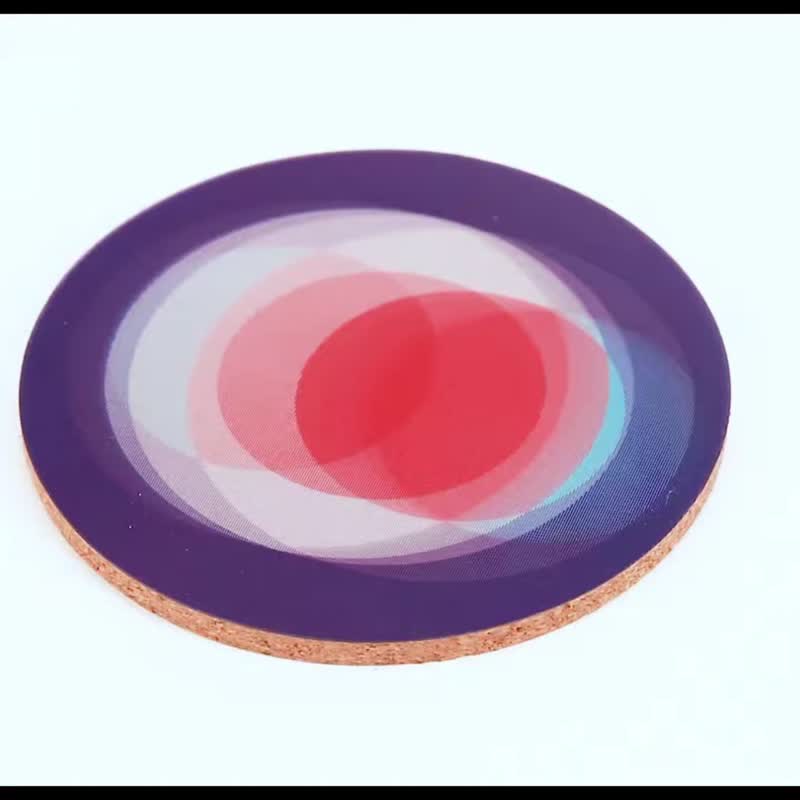 アメリカンキッカーランドフレキシブルコースター3Dクリエイティブカラー防水デスクトップコースターインスタイル - コースター - プラスチック 多色