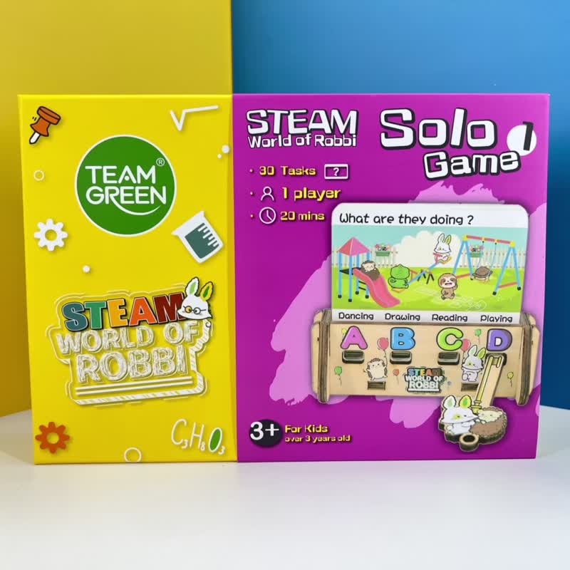 【哈比兔STEAM系列】英語自主遊戲 2 - 季節天氣/節日/日期時間 - 寶寶/兒童玩具/玩偶 - 木頭 多色