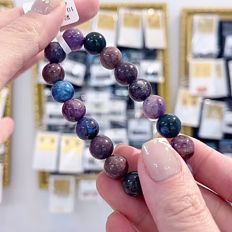 Natural color Shujulai 10.5mm31.97g bracelet prevents cancer and eliminates negative effects - Bracelets - Semi-Precious Stones Multicolor