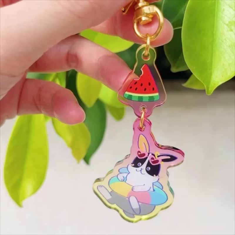 Summer string Acrylic key chain | 3 styles in total - Keychains - Other Materials 