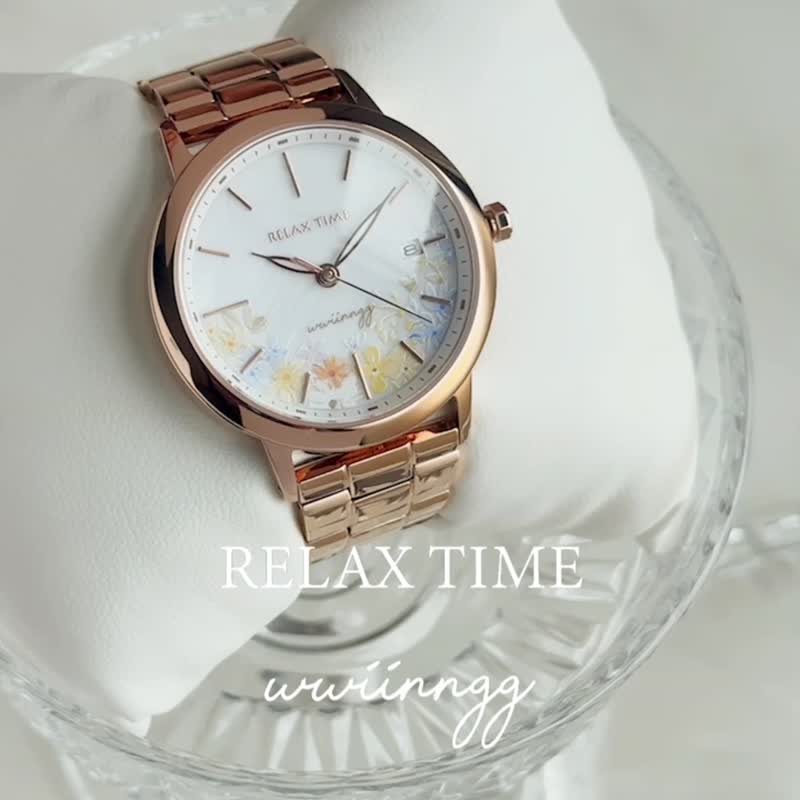 [RELAX TIME x wwiinngg joint series] Design women’s watch-warm warm shimmer - นาฬิกาผู้หญิง - สแตนเลส ขาว