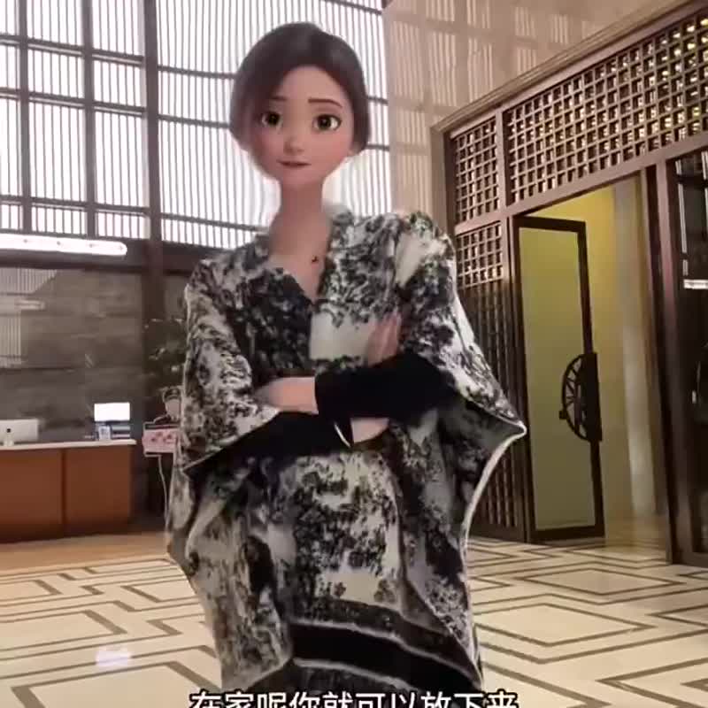 750g高品質仿羊絨披肩 - 圍巾/披肩 - 聚酯纖維 