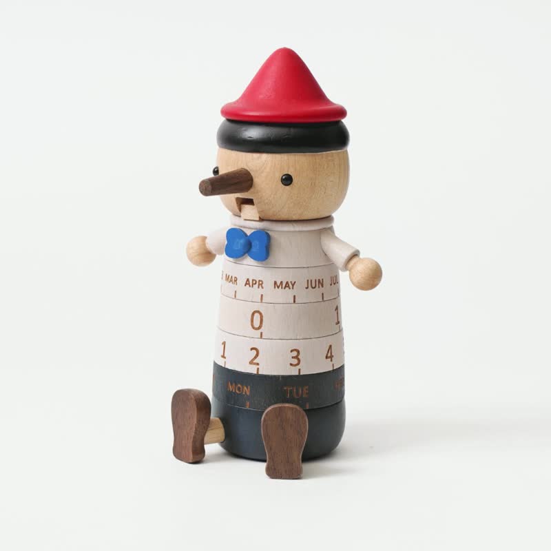 【Pinocchio】Wooden Perpetual Calendar | Wooderful life - ปฏิทิน - ไม้ หลากหลายสี