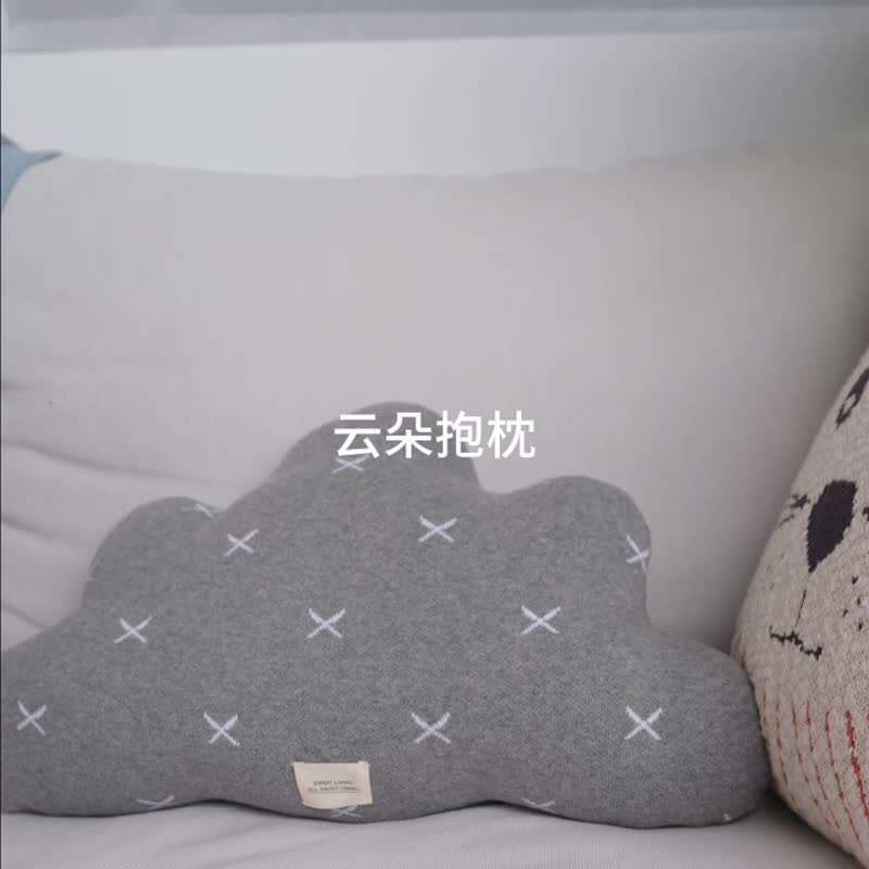 Cotton High Elasticity Cloud Pillow Baby Lying Pillow - หมอน - ผ้าฝ้าย/ผ้าลินิน 