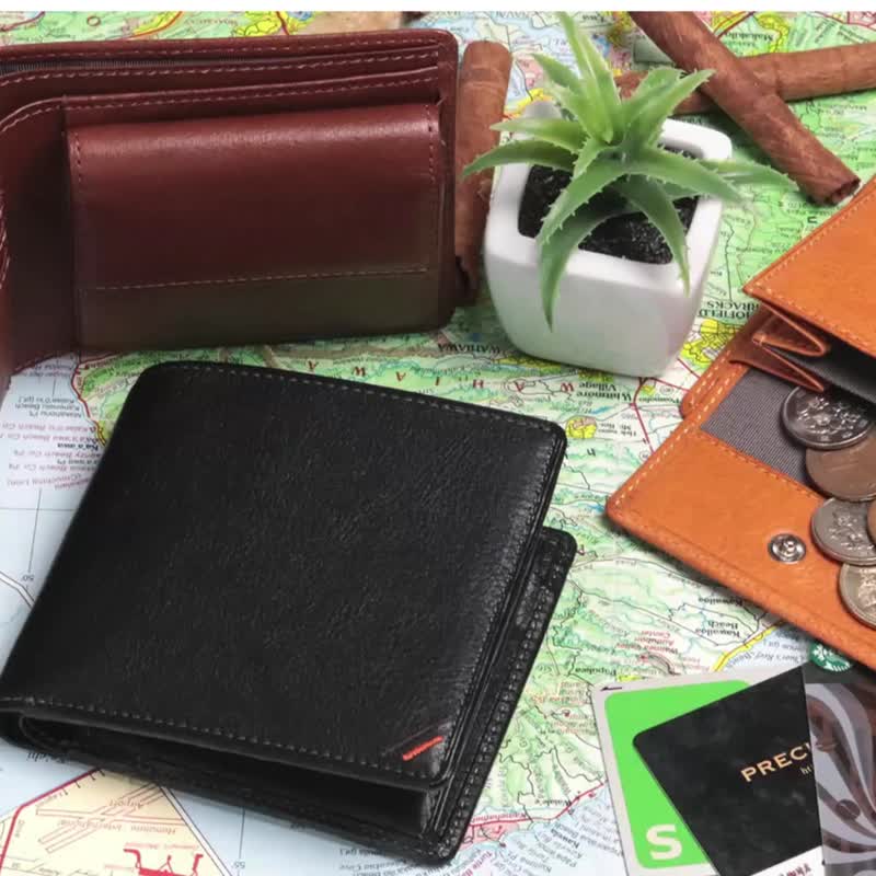 革職人 LEATHER FACTORY【DUALLINE Folded Wallet】Made in Japan - Wallets - Genuine Leather Multicolor